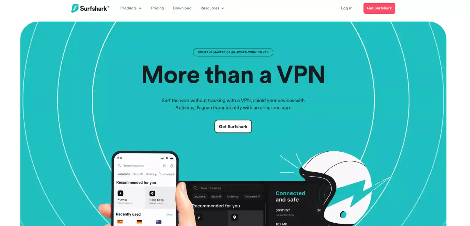 VPN , Surfshark.