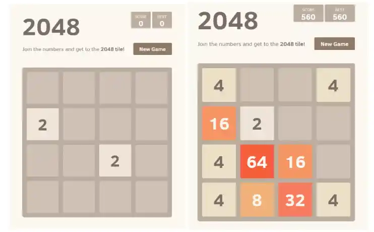 PWA Games - 2048