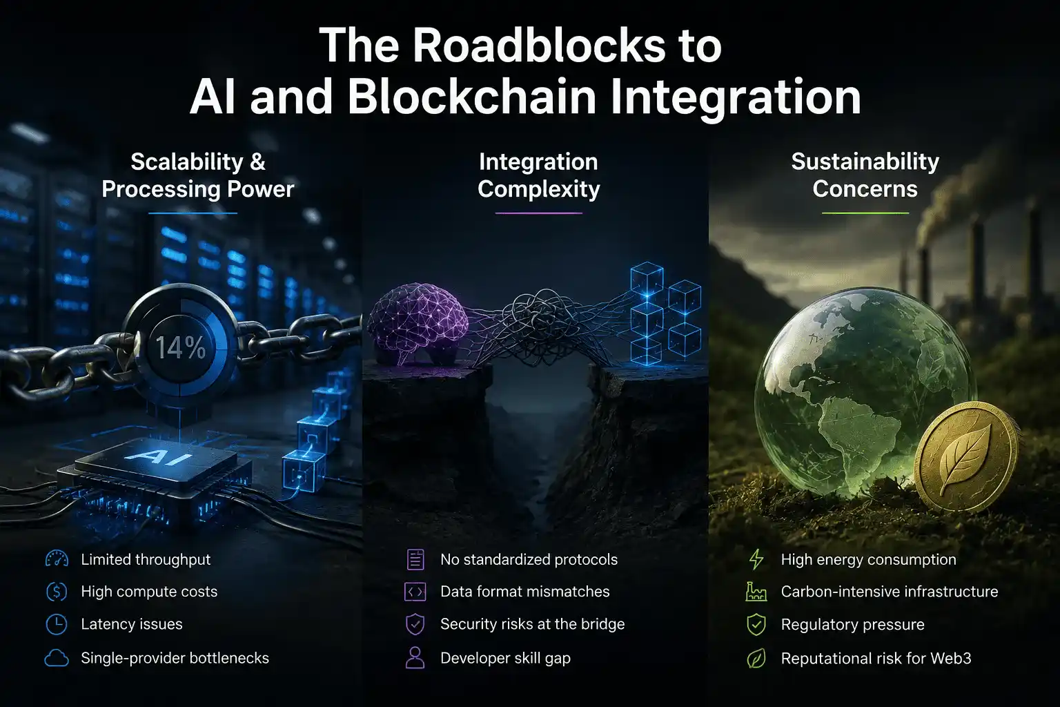 The Roadblocks to AI and Blockchain Integration