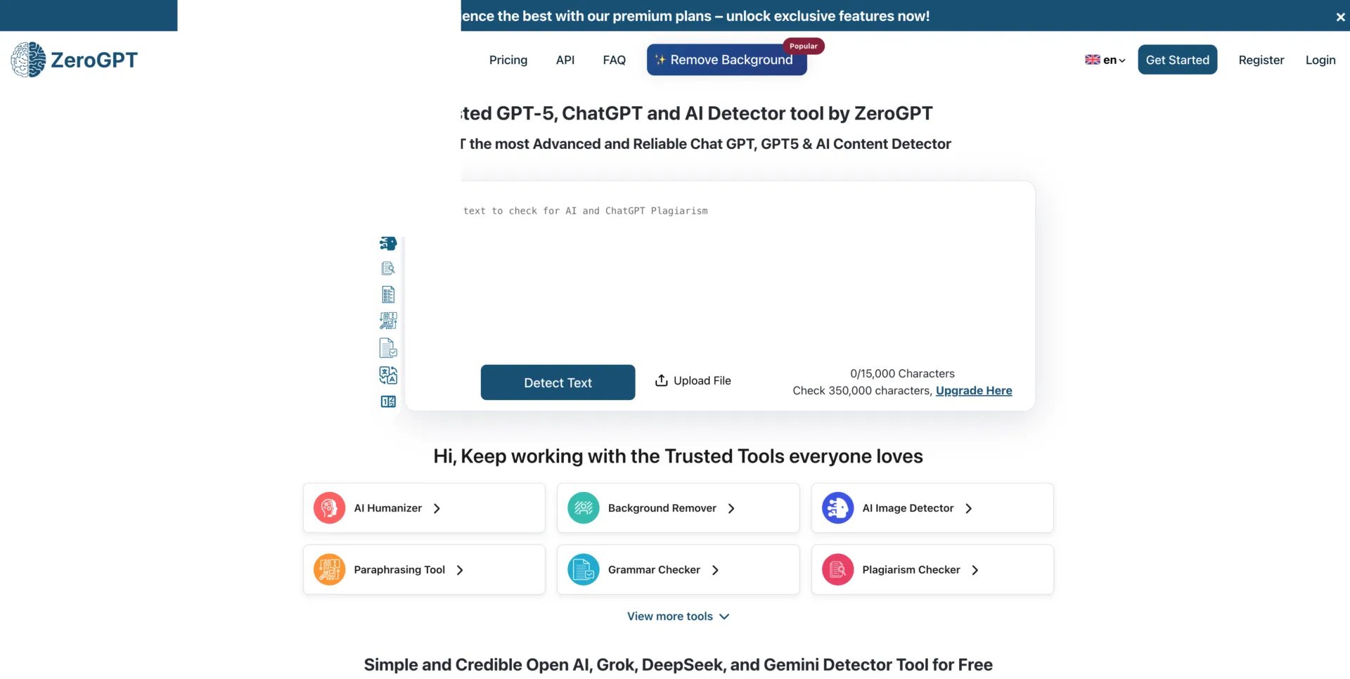 ZeroGPT: AI detector