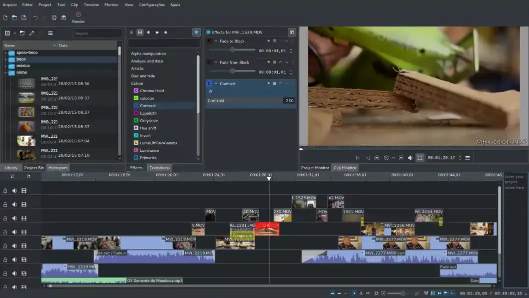 Kdenlive Open-source video editor