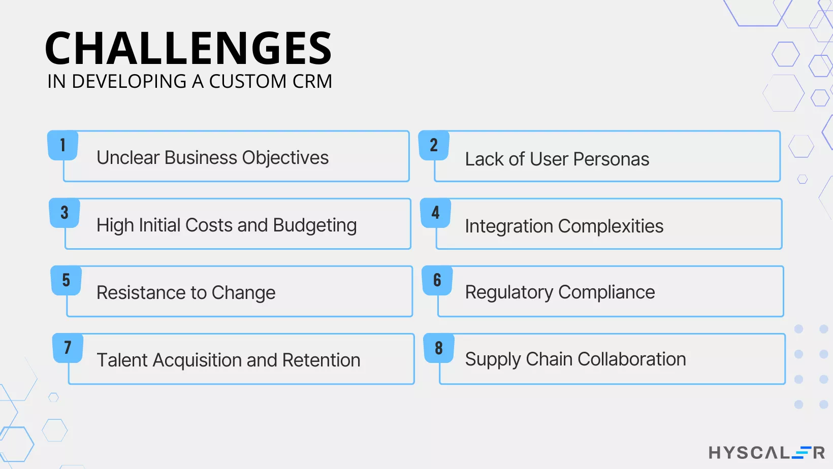 Challenges to build a Custom CRM