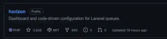 Laravel Horizon Repository Profile Image