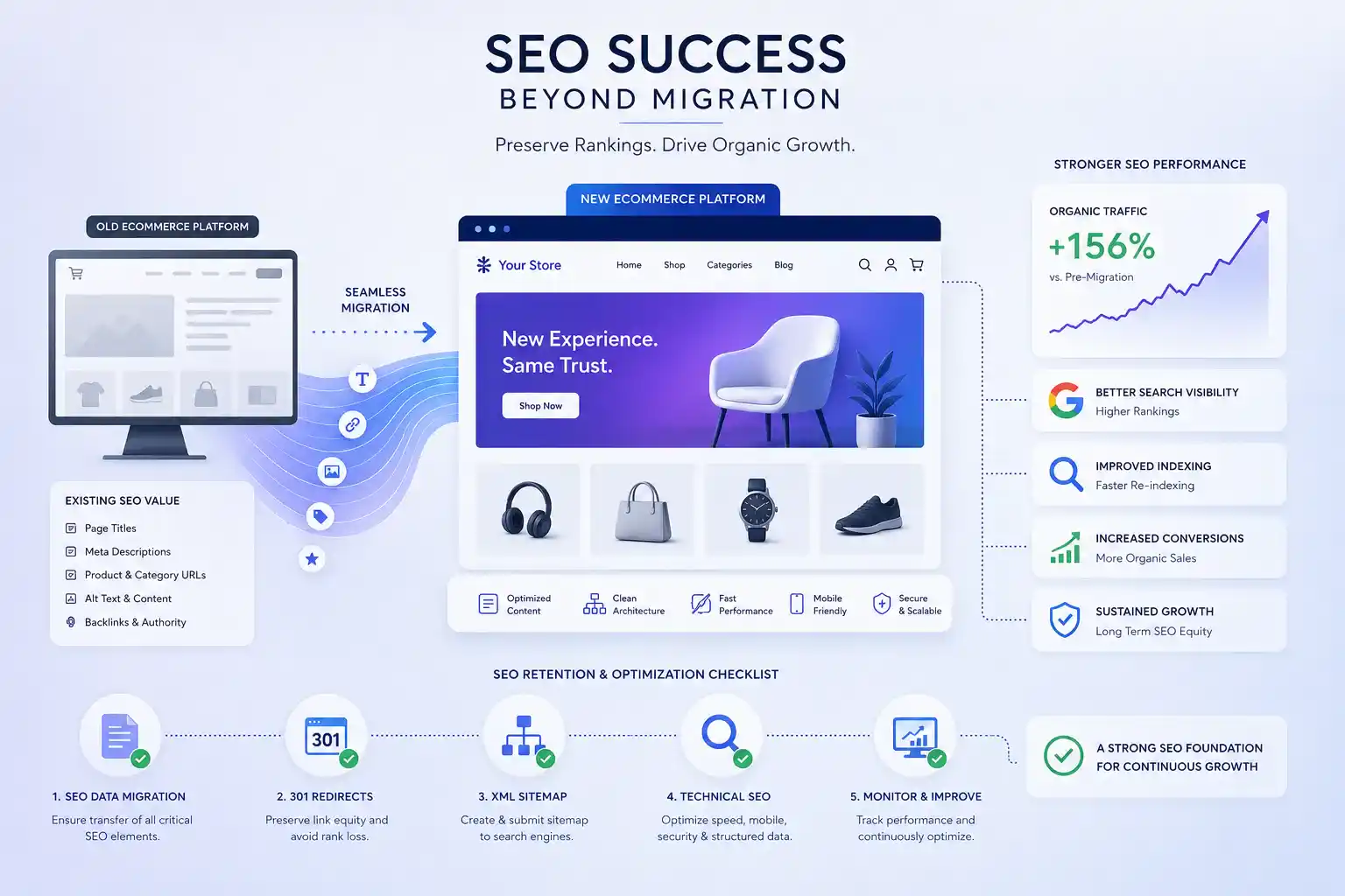 SEO in E-commerce Re-platforming