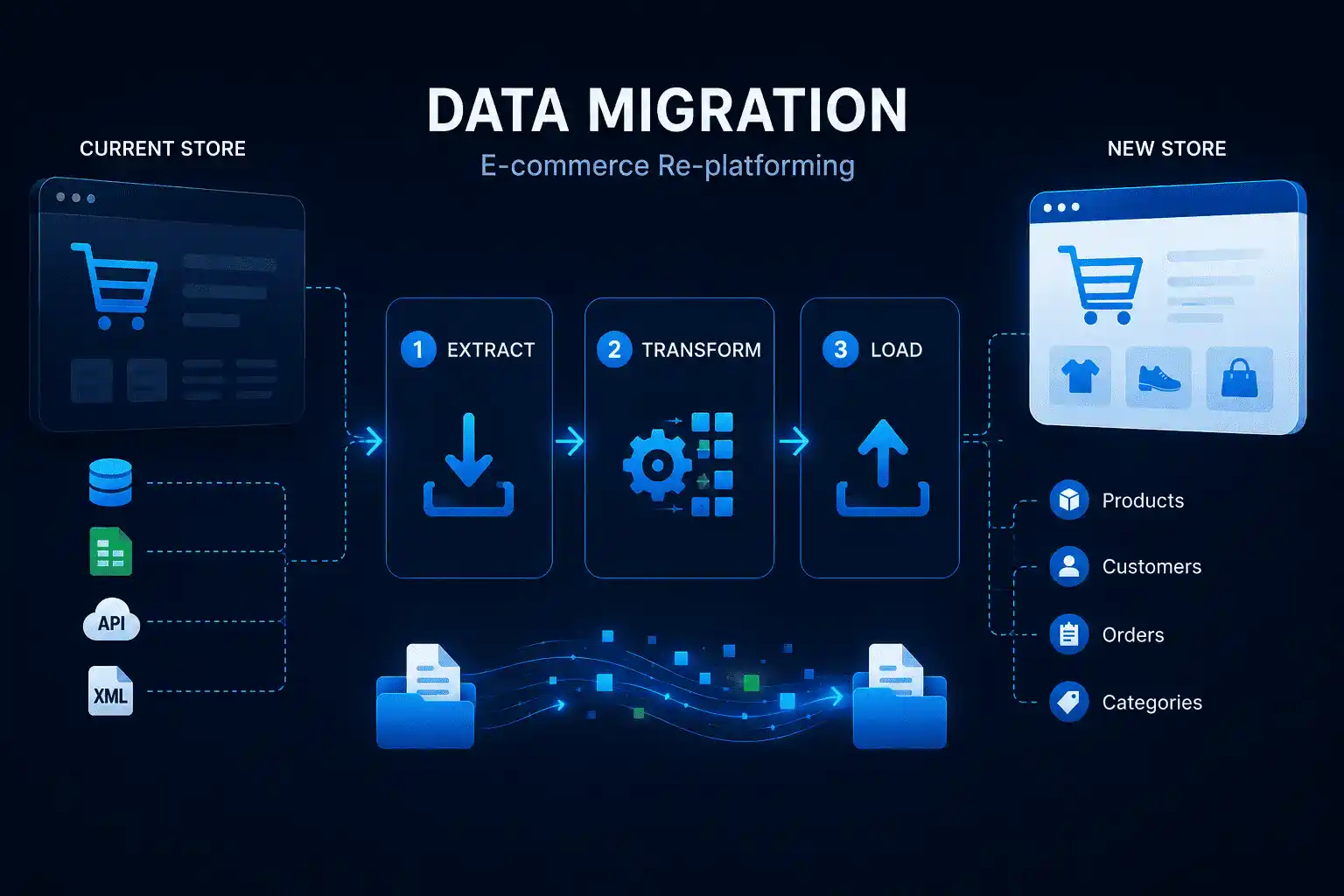 Data Migration in E-commerce Re-platforming
