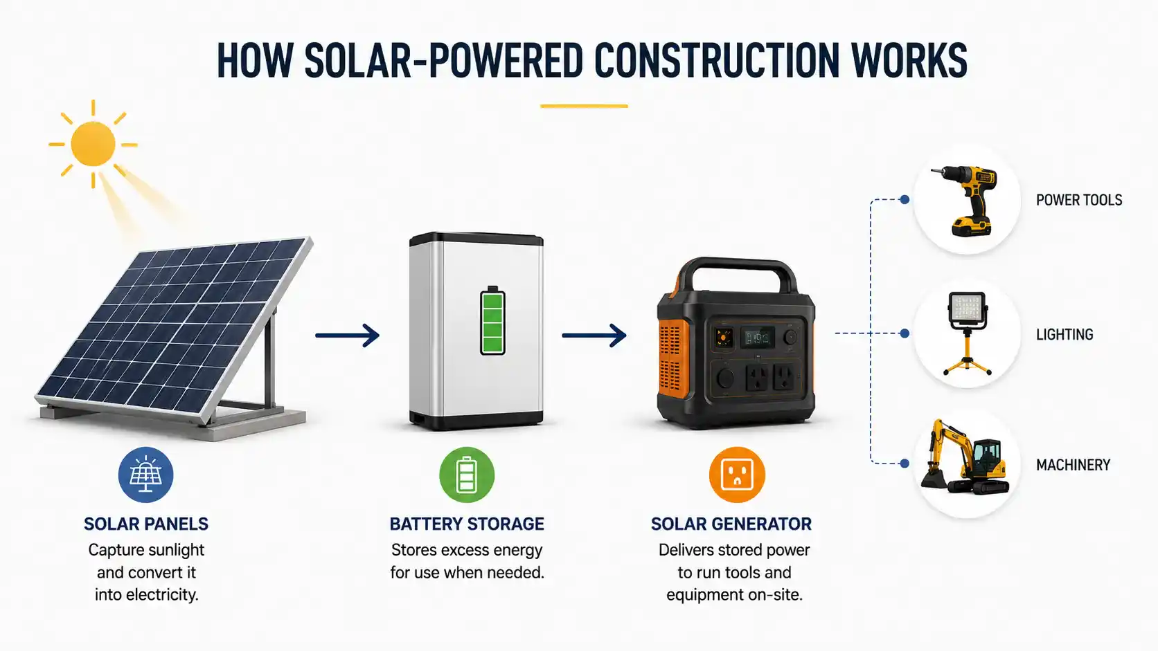How Solar-Powered Construction Works