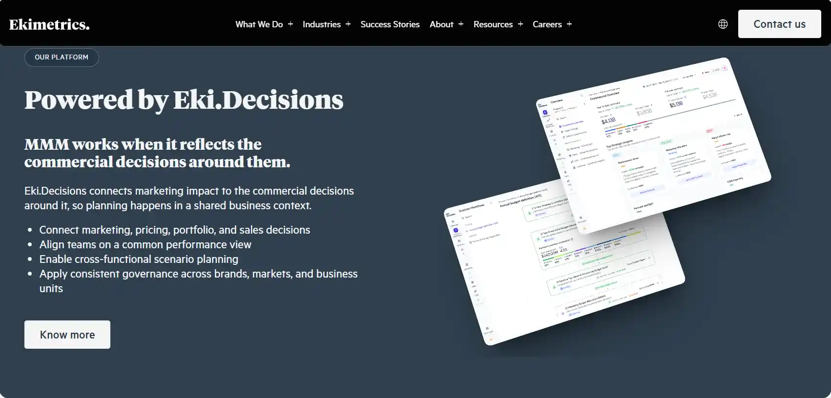 Ekimetrics: marketing mix modeling tools