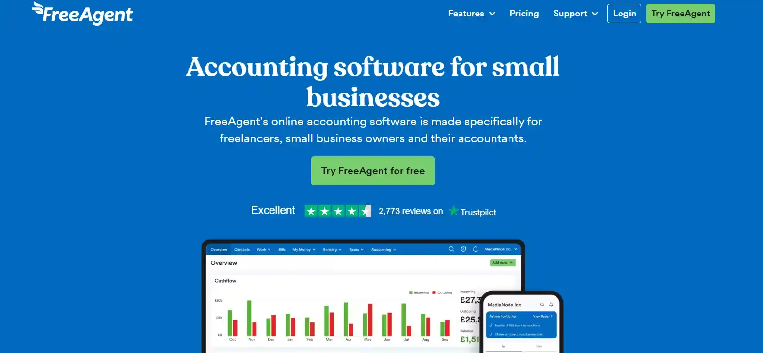 FreeAgent: accounting software