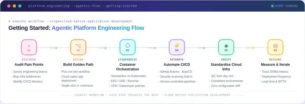 Platform engineering practice: cloud-native application development
