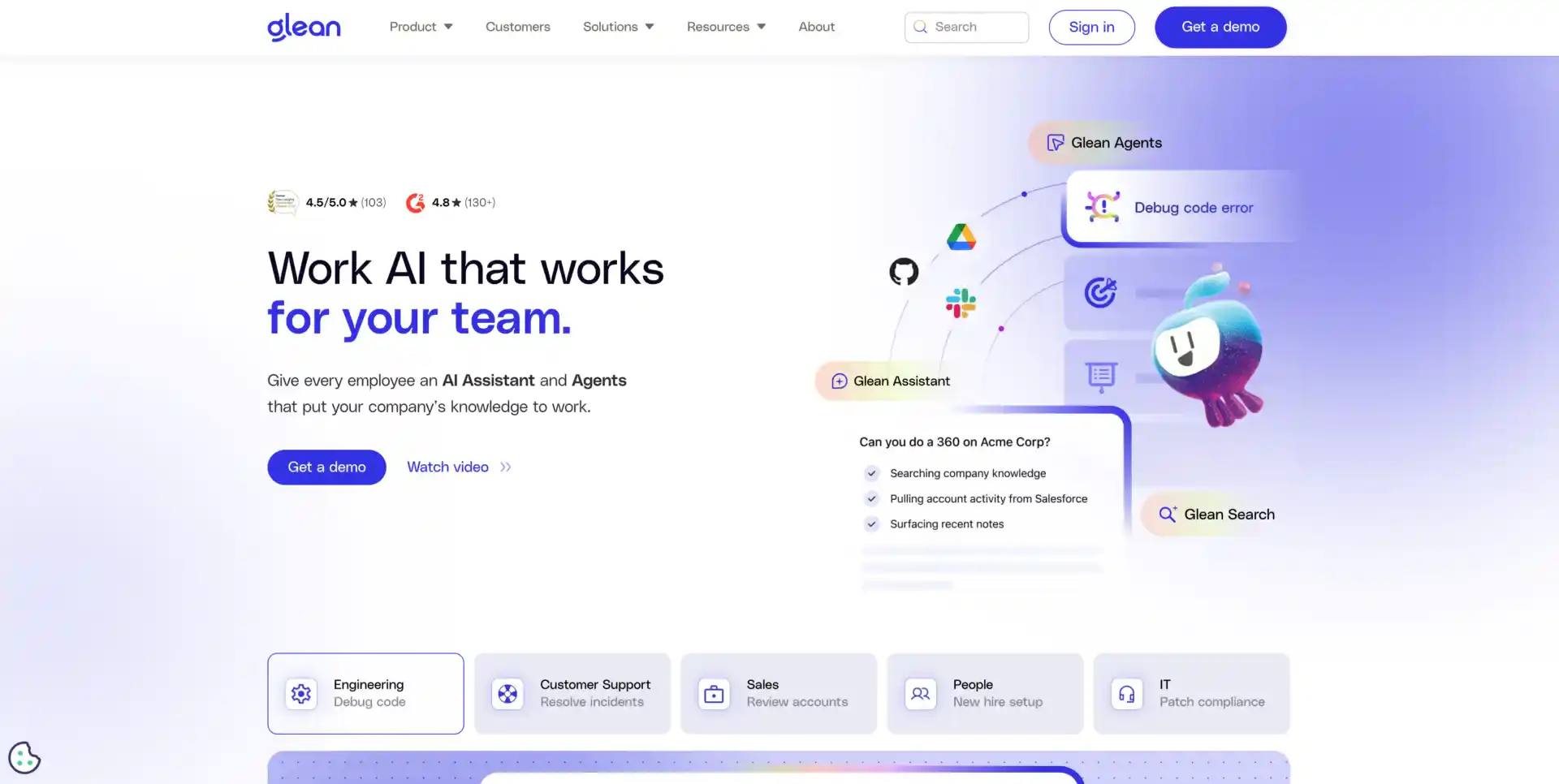 Top 10 Fast-Growing Enterprise AI Development Companies in the USA (2026) - 6. Glean