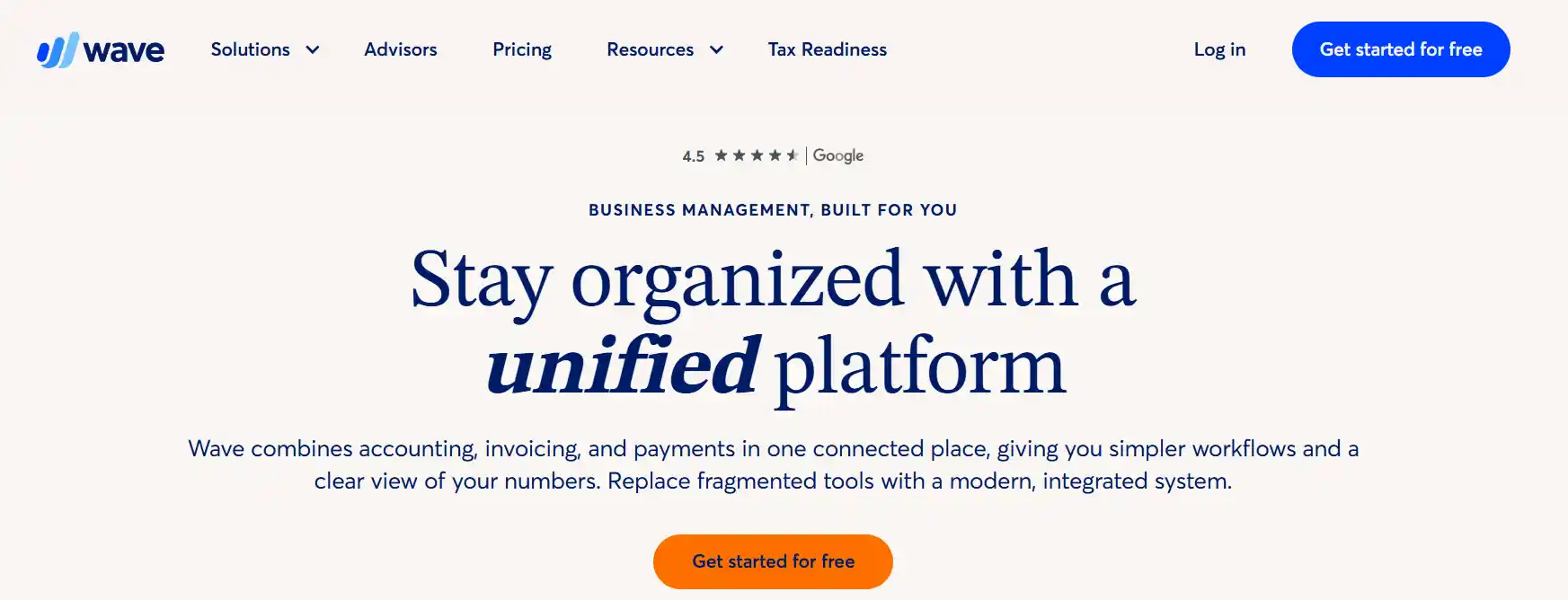 Wave: accounting software