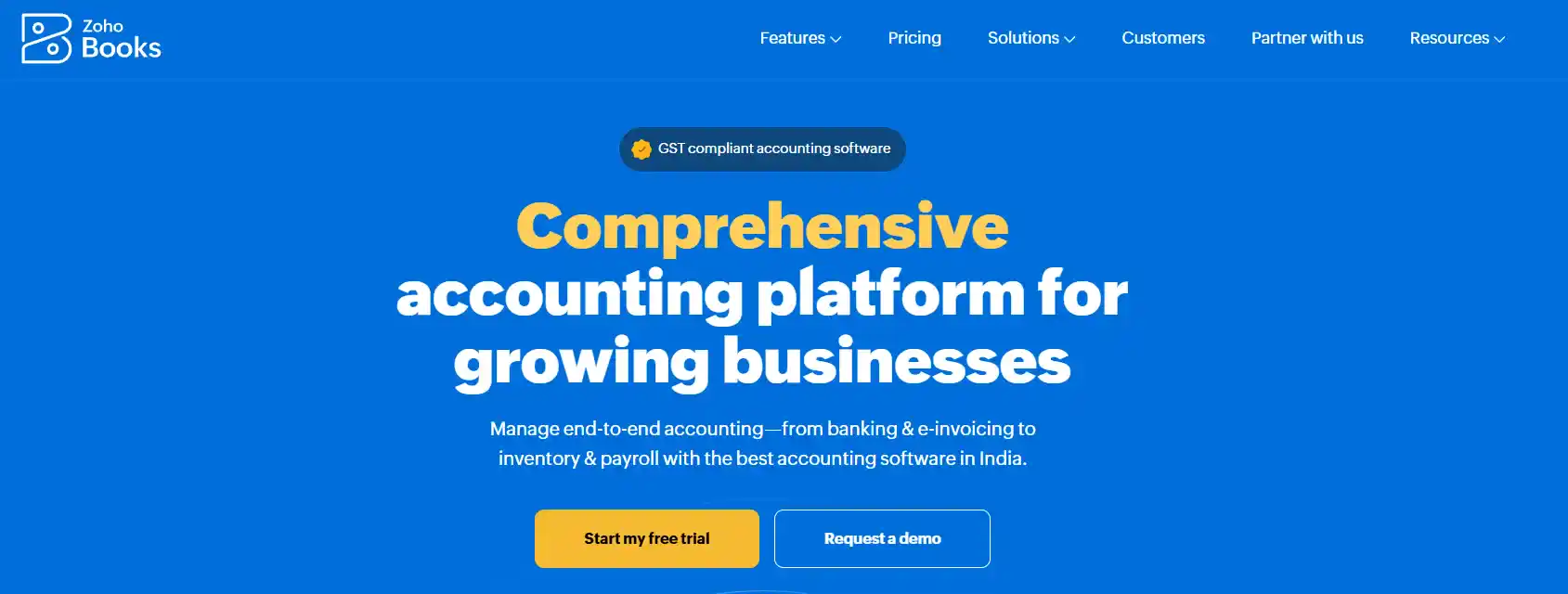 Zoho Books: accounting software