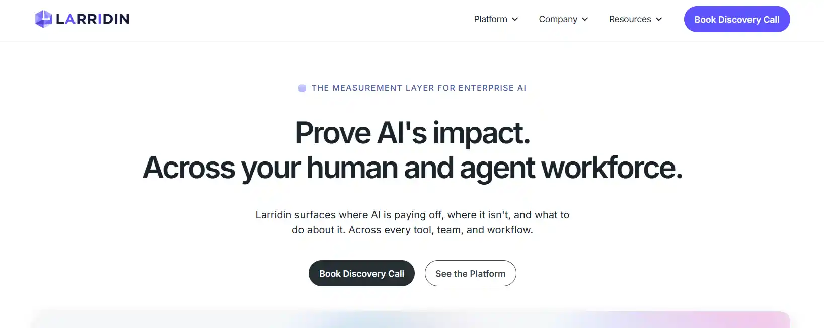 Larridin AI Workforce Dashboard