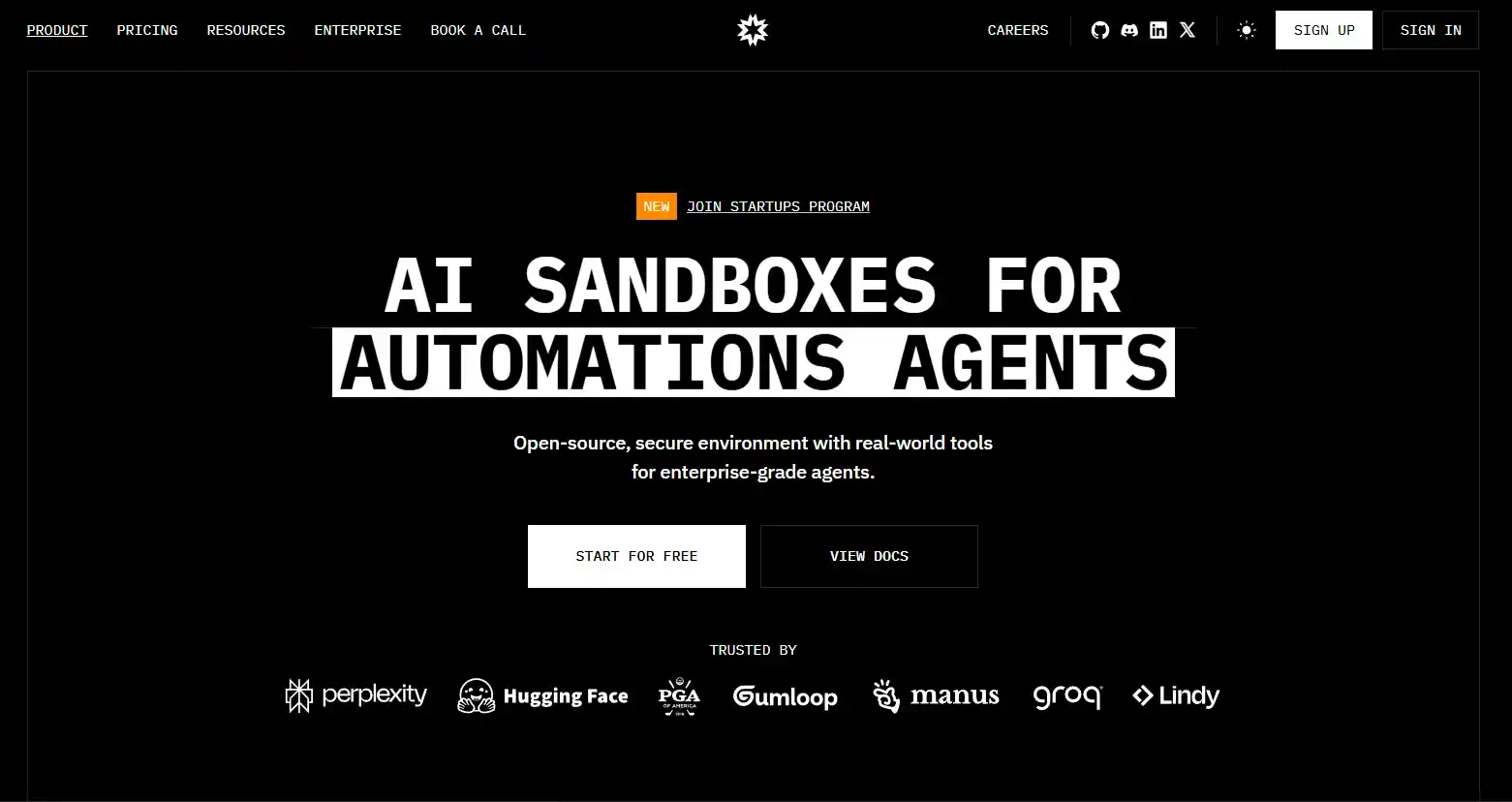 E2B: AI agent management tool