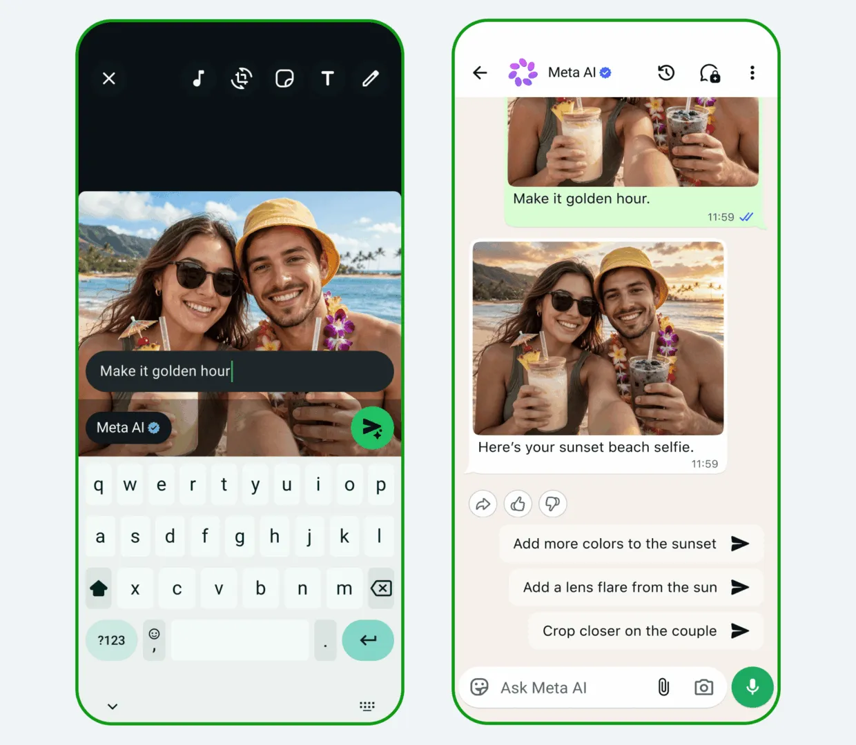 Chat with Meta AI on WhatsApp