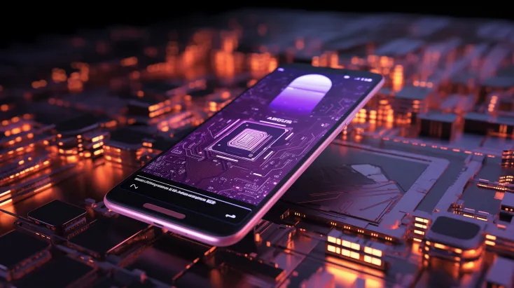 Visual representation highlighting GPU to NPU shift in smartphone tech, symbolizing AI advancement and tech evolution.